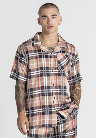 Gianni Kavanagh Regular Fit Hemd in Beige: Vorderseite