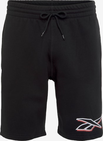 Reebok Loose fit Workout Pants in Black: front