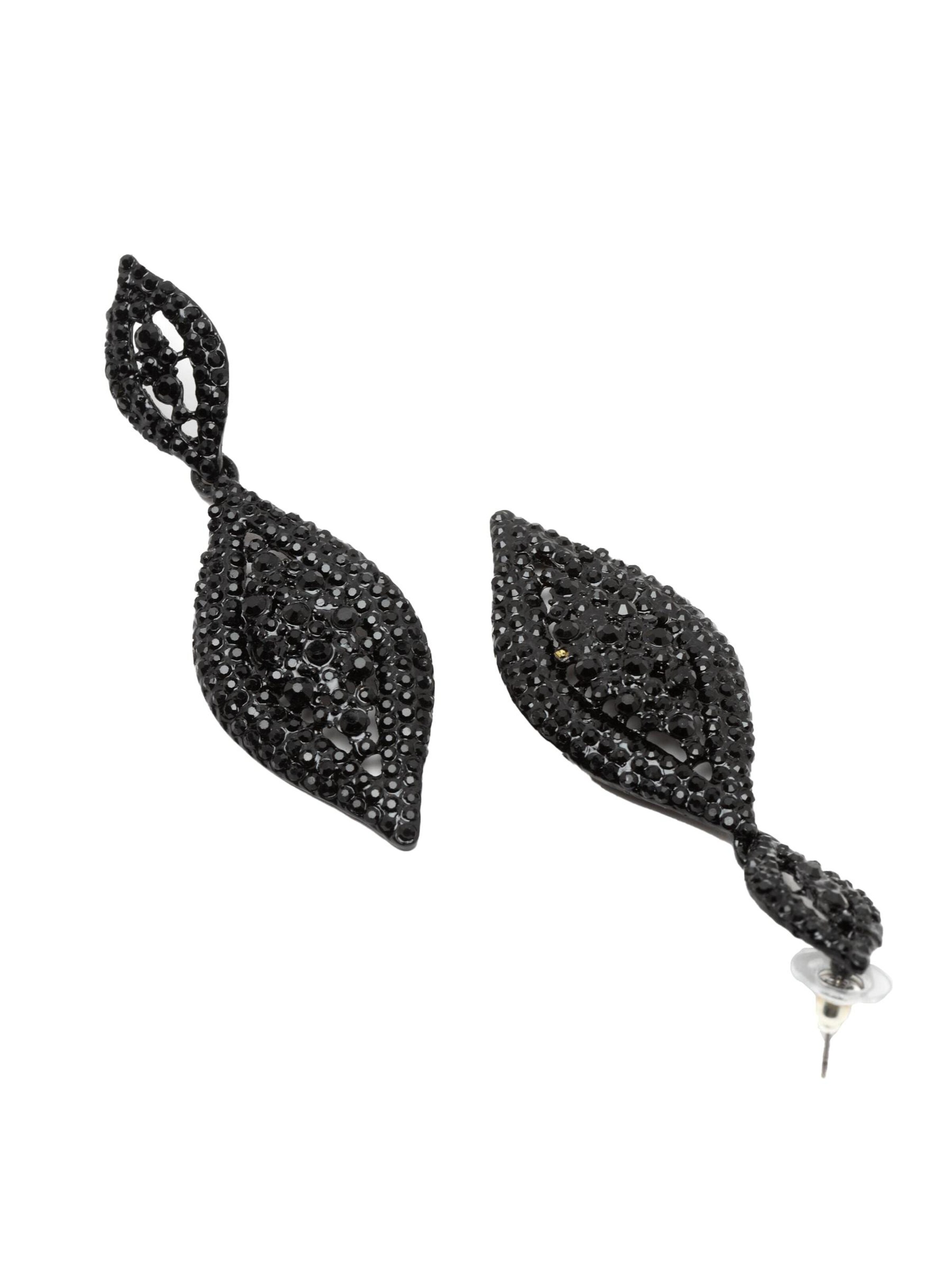 AVANT-GARDE PARIS - Pendientes 'Kristinata' en negro