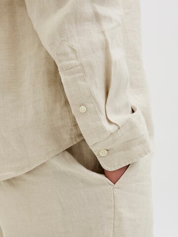 Regular fit Camicia 'JPRCCLawrence' di JACK & JONES in beige