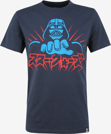 Recovered Shirt 'Star Wars' in Blauw: voorkant