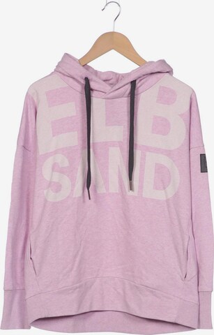 Elbsand Sweatshirt & Zip-Up Hoodie in XL in Pink: front