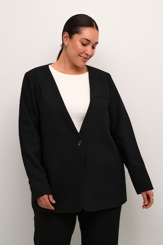 Blazer 'Miala' KAFFE CURVE en noir : devant