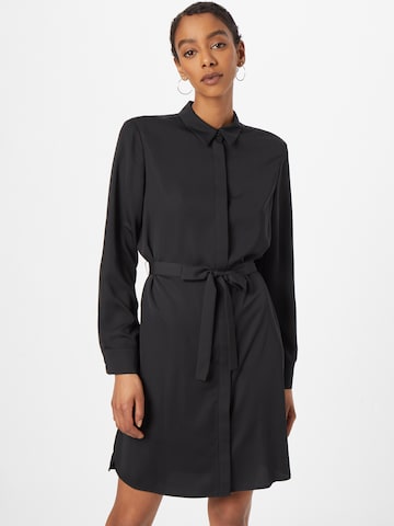 Calvin KleinKošulja haljina - crna boja: prednji dio