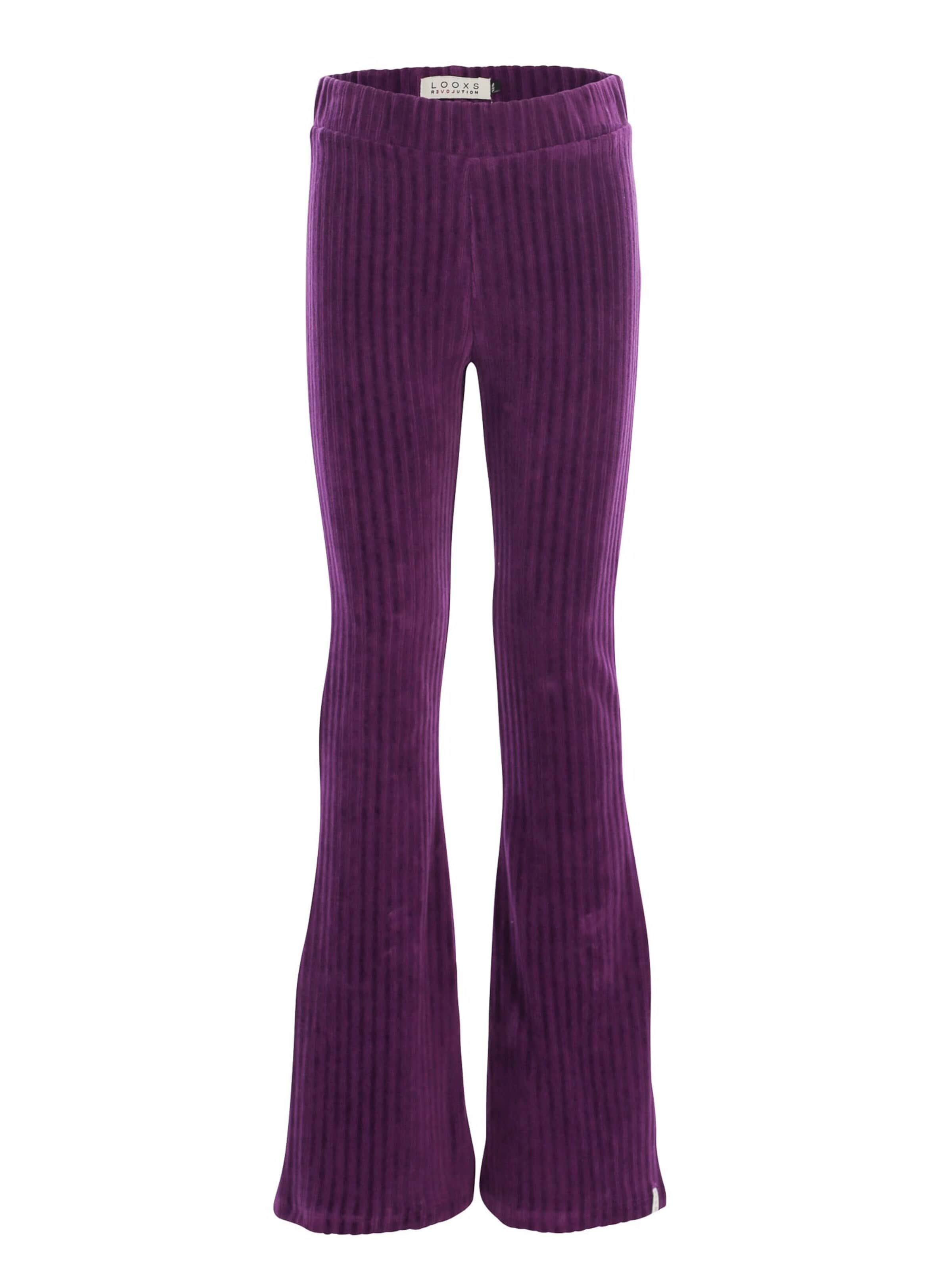 Looxs Revolution Flared Broek in Lila: voorkant