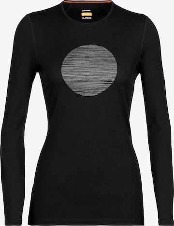 ICEBREAKER Koszulka funkcyjna 'W 200 Oasis LS' w kolorze czarny: przód