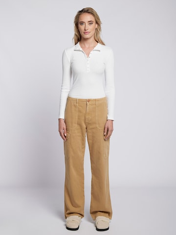 Goldgarn Loose fit Cargo Jeans in Beige