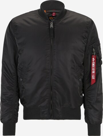 ALPHA INDUSTRIES Демисезонная куртка 'MA-1' в Серый: спереди