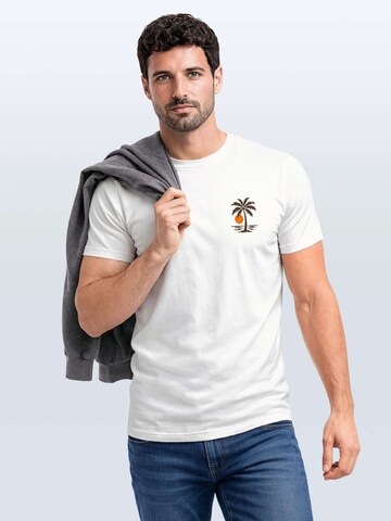 Neverless Shirt 'Beach Logo' in White