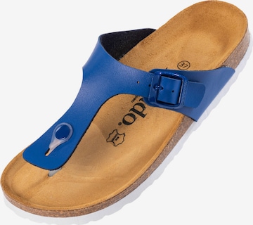 Palado T-Bar Sandals 'Kos' in Blue: front