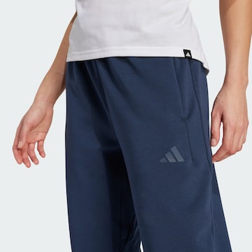ADIDAS PERFORMANCE Tapered Sports trousers in Blue