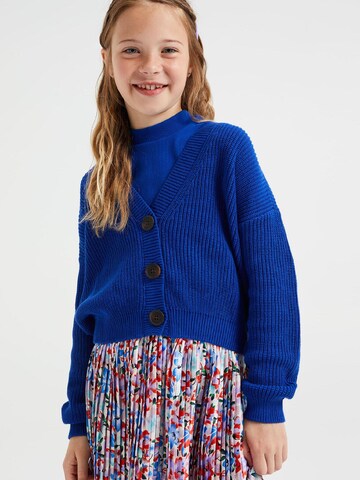 WE Fashion Knit cardigan in Blue: front