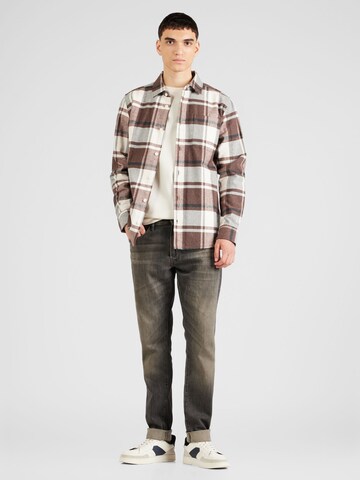 Les Deux Regular fit Button Up Shirt 'Jeremy' in Brown