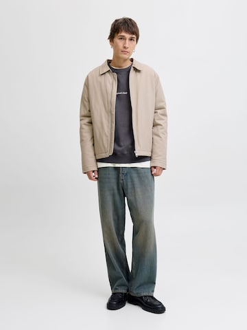 Sweat-shirt 'JORNorrebro' JACK & JONES en gris