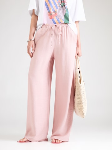 ABOUT YOU Wide leg Broek 'Lenni' in Roze: voorkant