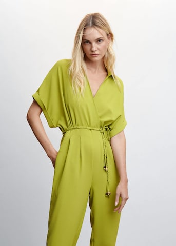 MANGO Jumpsuit 'Belice' in Geel