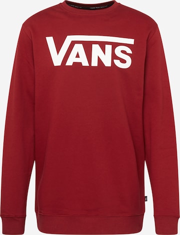 VANS Sweatshirt in Red: front