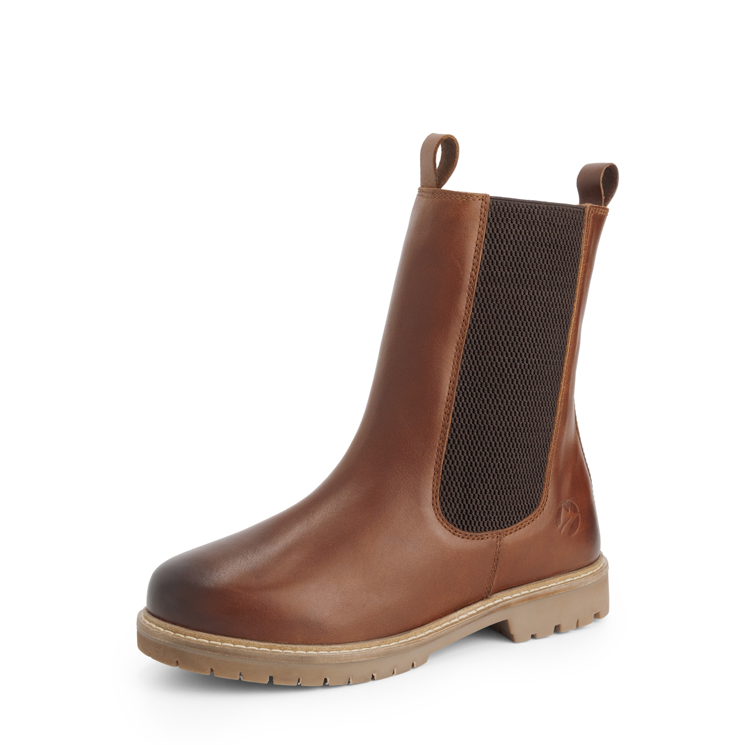 Travelin Chelsea Boots 'Ferring' in Braun: Vorderseite