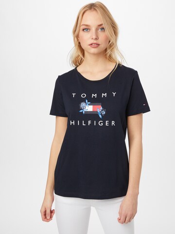 Tricou de la TOMMY HILFIGER pe albastru: față