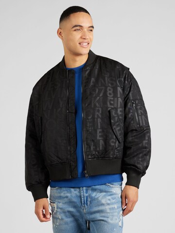 Calvin Klein Jeans Jacke in Schwarz: predná strana