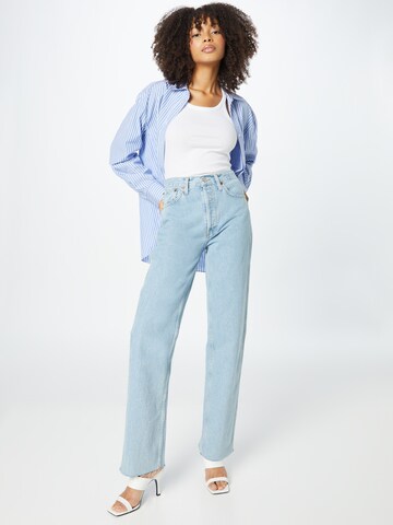 RE/DONE Bootcut Kavbojke '90S HIGH RISE LOOSE' | modra barva