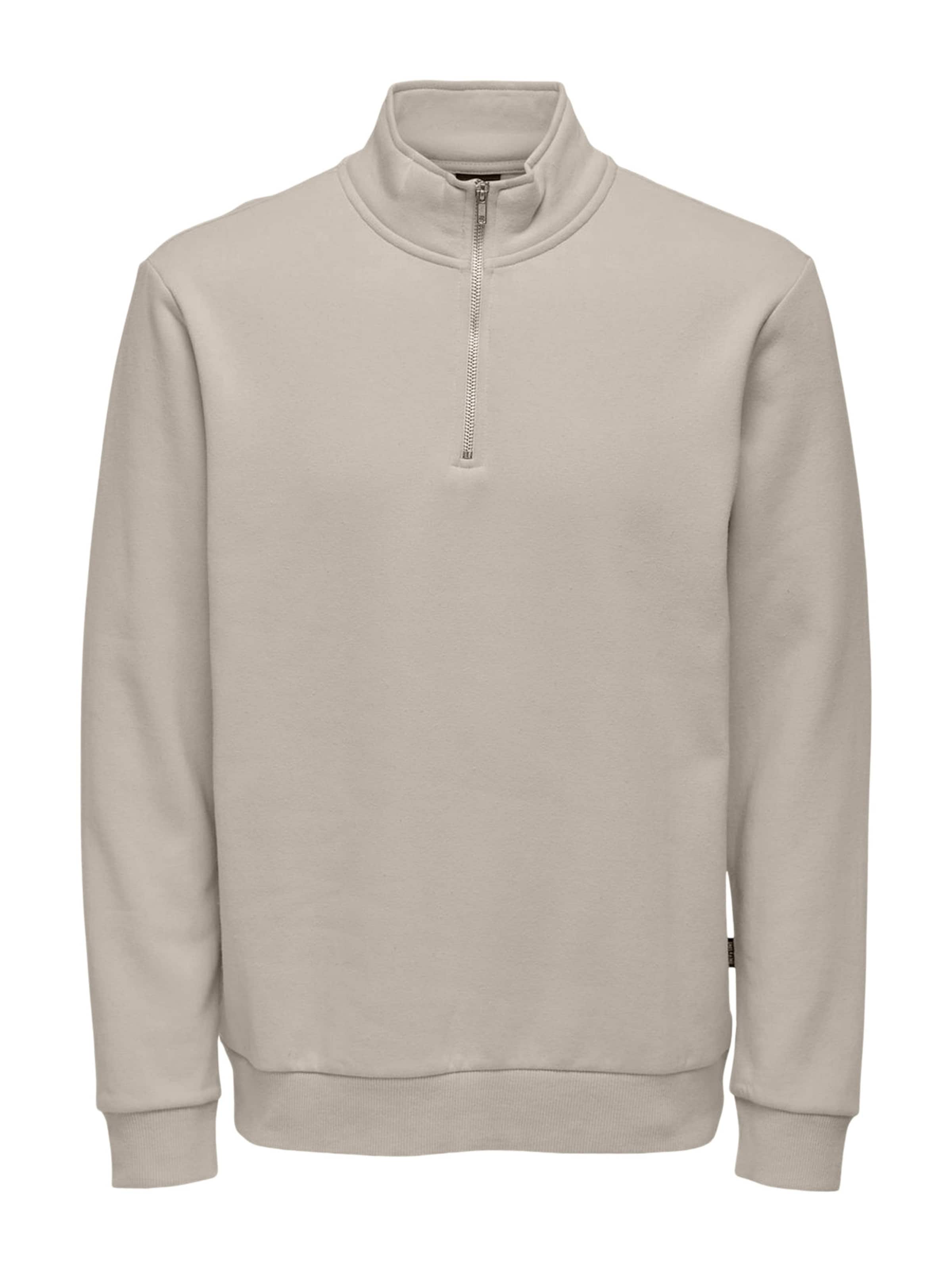 Only & Sons Sweatshirt 'Ceres' in Beige: front
