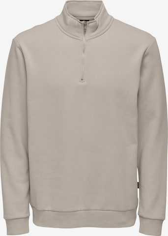 Only & Sons Sweatshirt 'Ceres' in Beige: Vorderseite