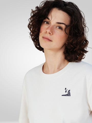 Kultgut Shirt 'Salty' in White: front
