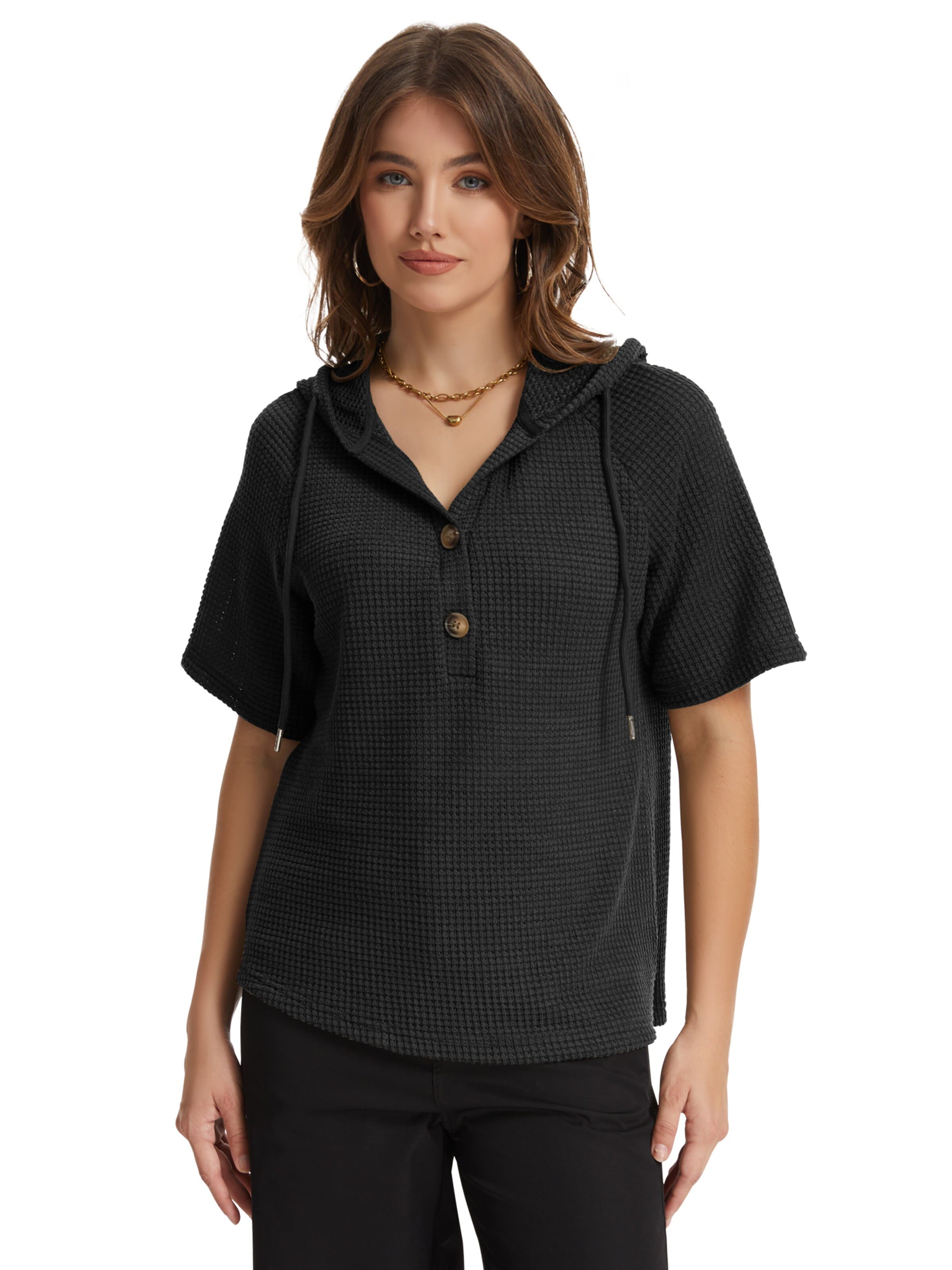 Pull-over 'Tops' MEETWEE en noir : devant