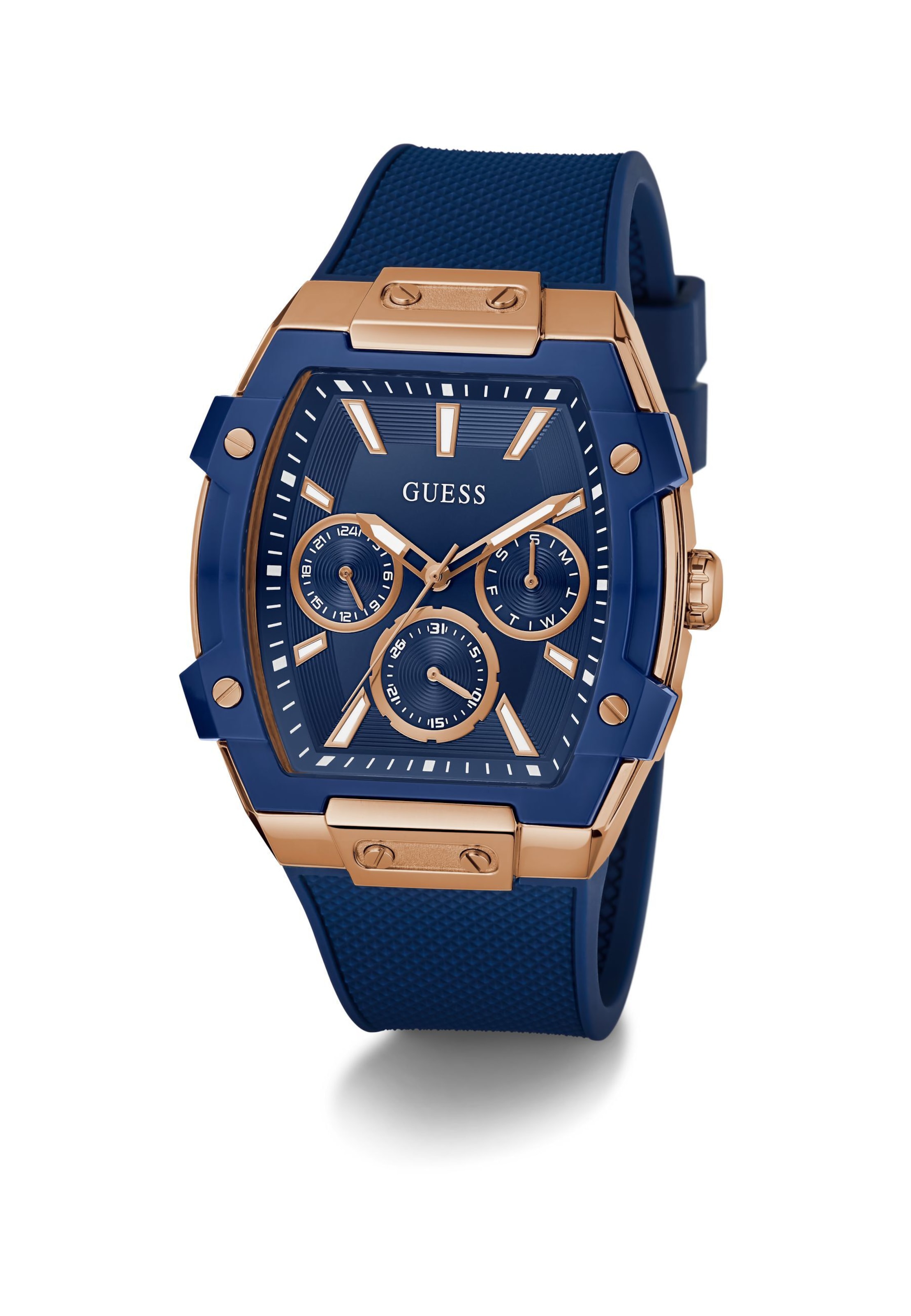 GUESS Analogt ur 'Phoenix' i blå
