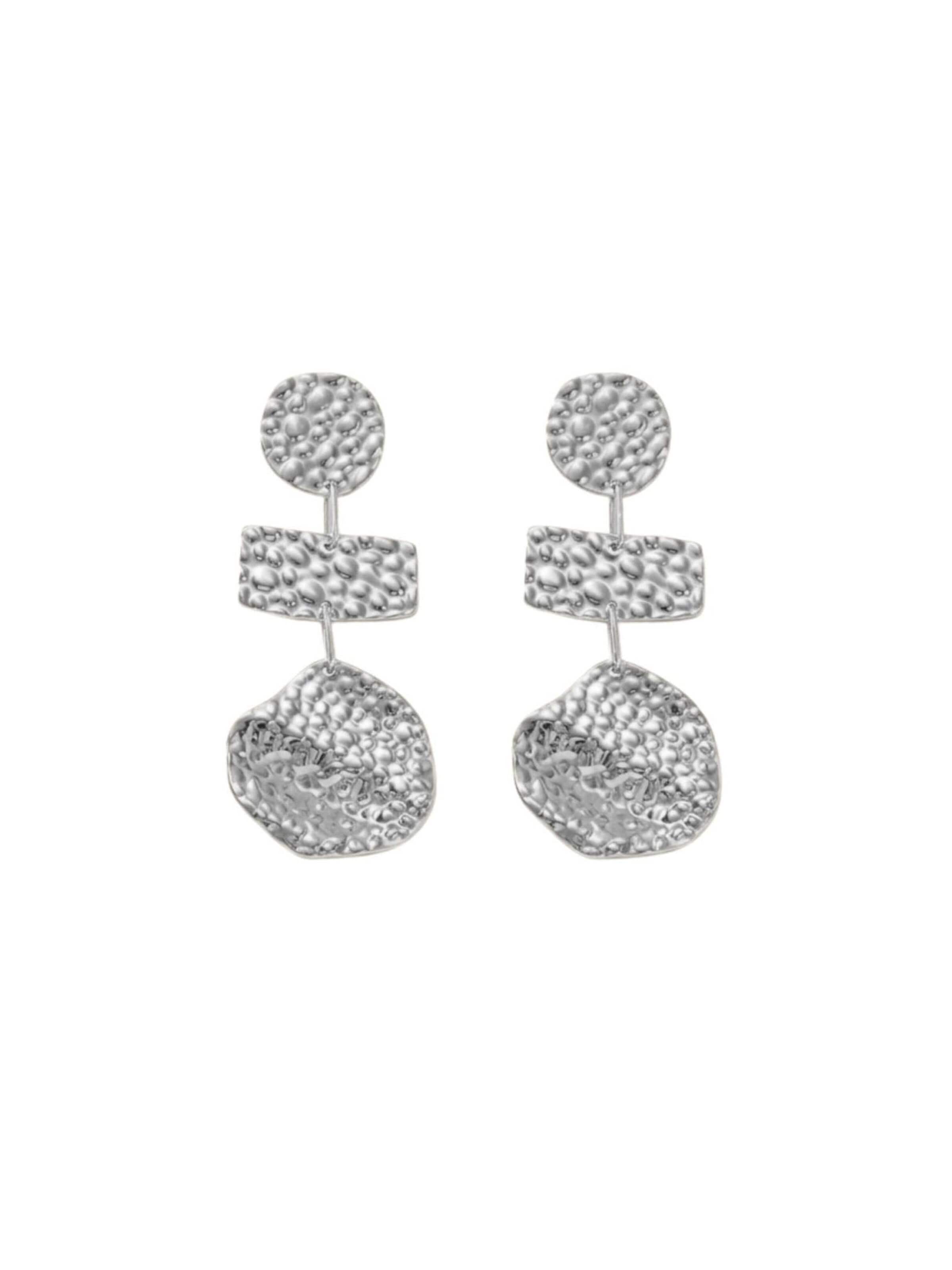 DNSK Copenhagen Earrings 'MARIN' in Silver: front
