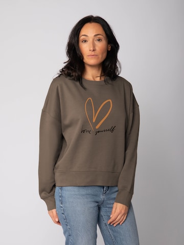Watapparel Sweatshirt 'Self love ' in Braun: Vorderseite