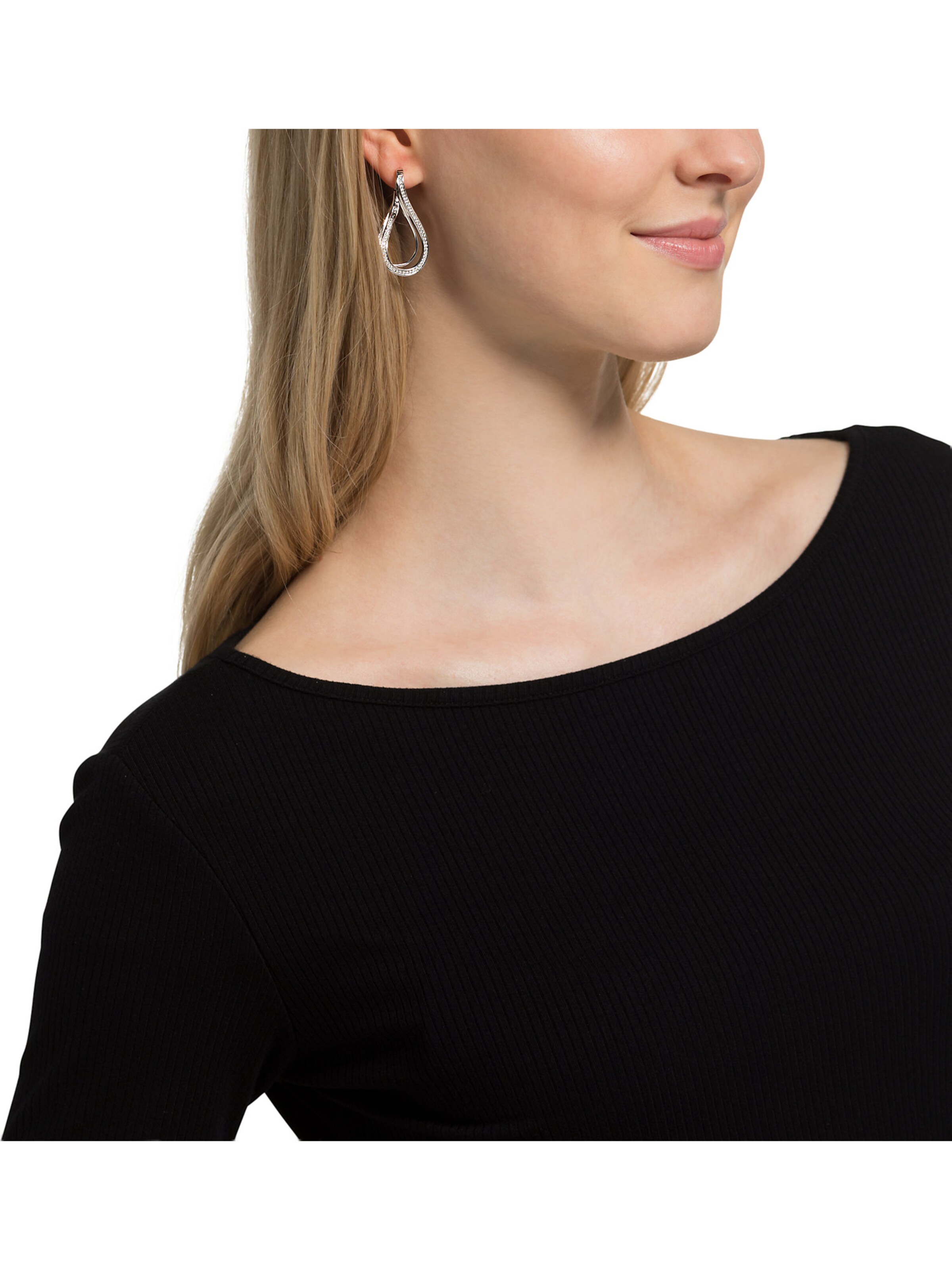 JETTE Ohrringe in Silber: Vorderseite