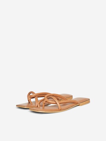 VERO MODA Teenslipper 'Flino' in Bruin