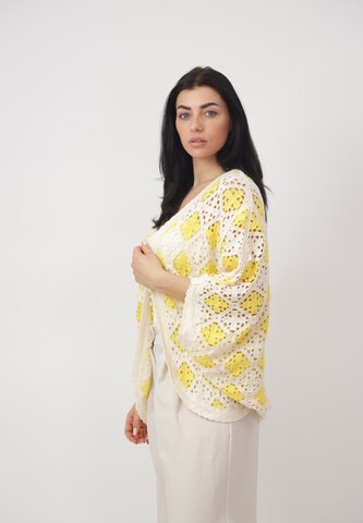 Elara Oversized cardigan i gul