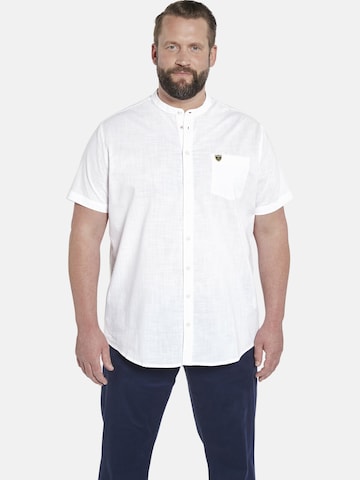 Charles Colby Comfort fit Button Up Shirt ' Duke Kerry ' in White: front