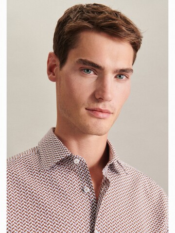 SEIDENSTICKER Slim Fit Hemd in Rot