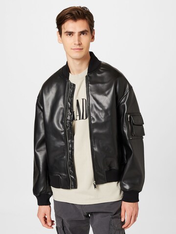 River Island Between-Season Jacket in Black: front