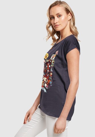 ABSOLUTE CULT Shirt 'Deadpool - Merchandise Royalties' in Blue