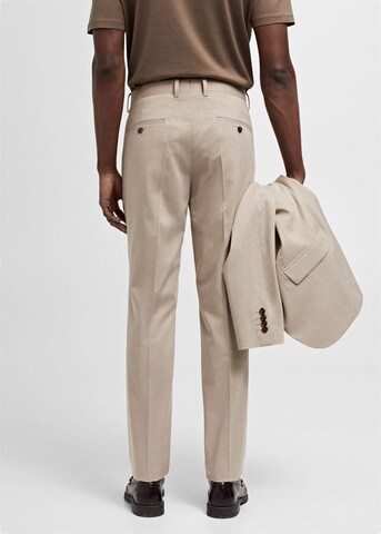 MANGO MAN Regular Pantalon 'Paris' in Beige