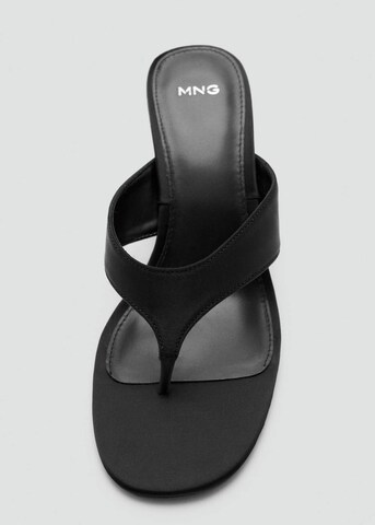 MANGO T-Bar Sandals 'Lirio' in Black