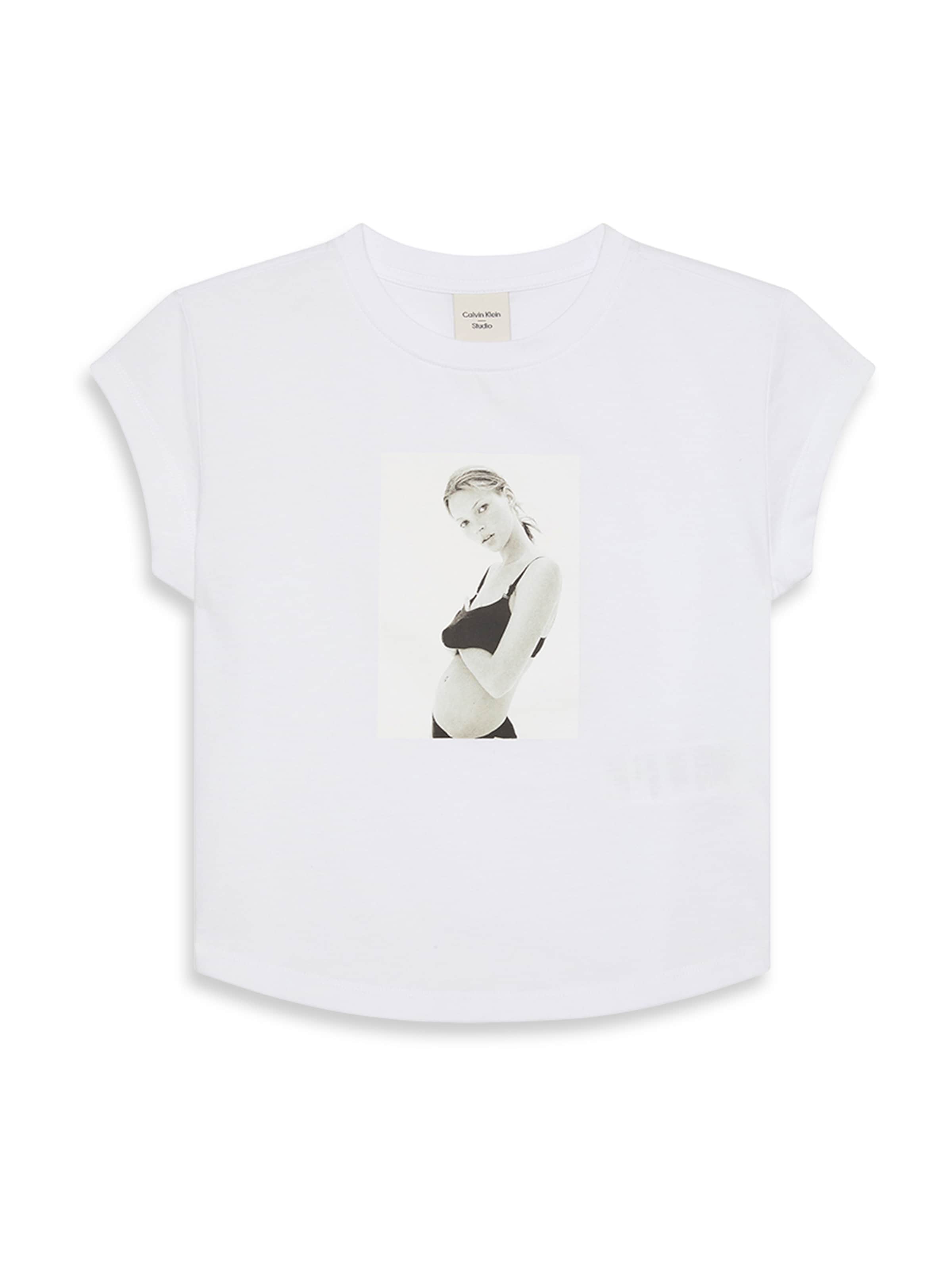 Calvin Klein Μπλουζάκι 'CLASSIC KATE' σε λευκό: μπροστά