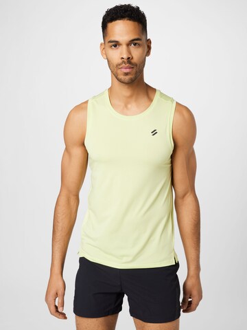 Superdry Performance Shirt in Yellow: front