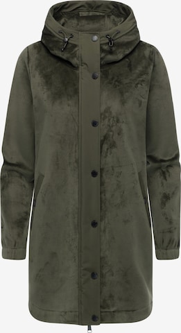 RagwearPrijelazna jakna 'Cousy Bonded' - zelena boja: prednji dio