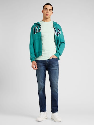 GAP - Sudadera con cremallera 'HERITAGE' en verde