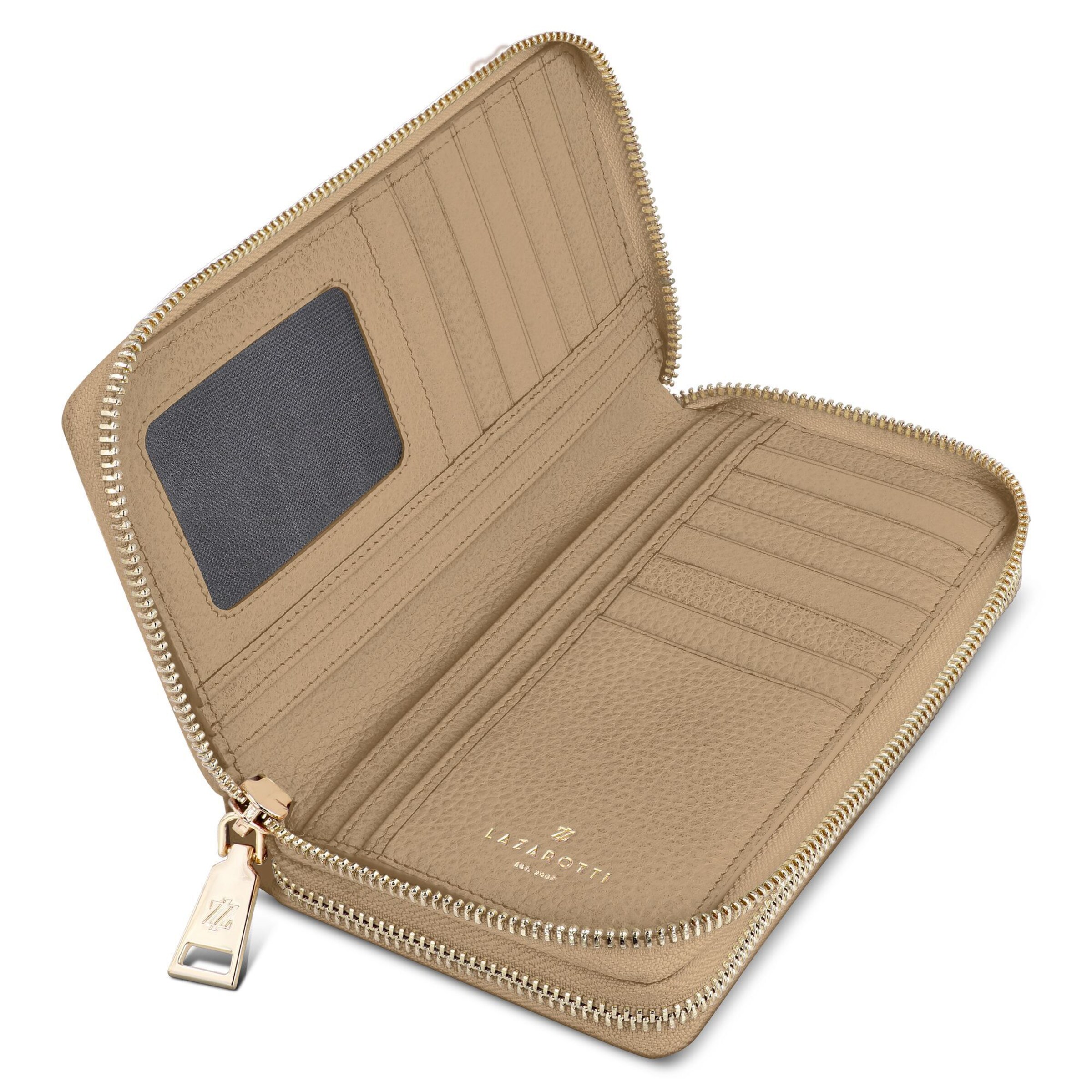 Lazarotti Wallet 'Bologna' in Beige