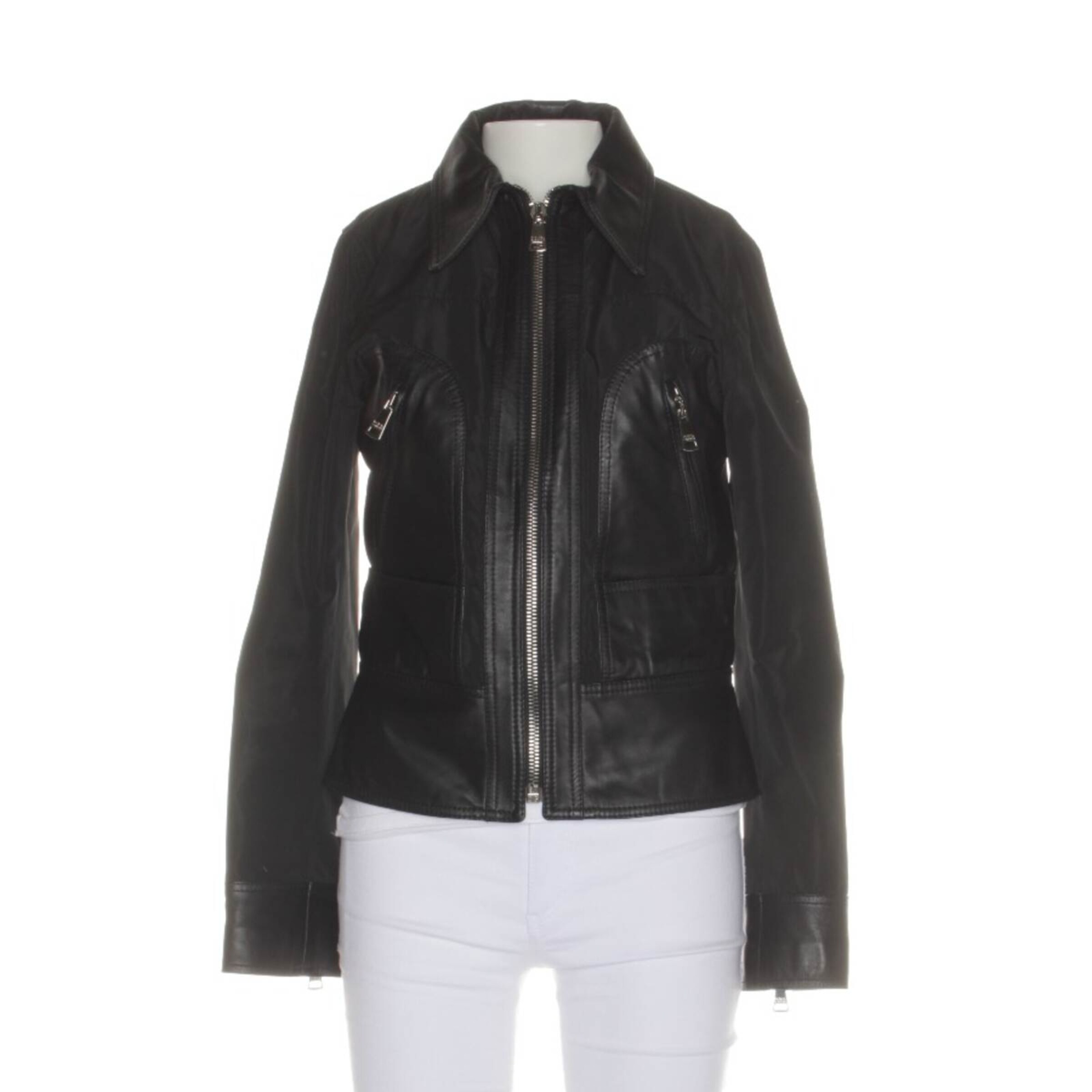 DOLCE & GABBANA Jacket & Coat in S in Black: front