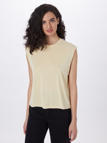 Monki Top in Beige: voorkant