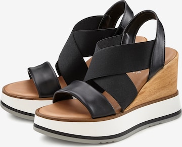 LASCANA Strap Sandals in Black