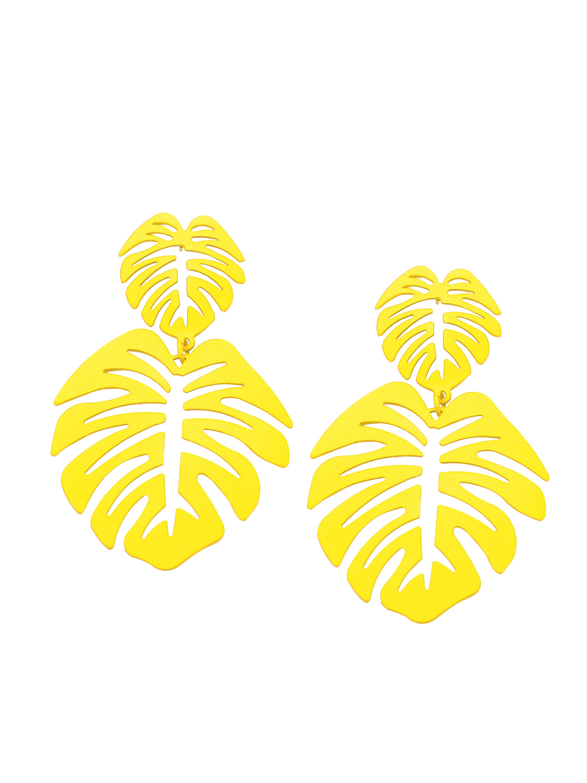 Boucles d'oreilles SOHI en jaune : devant